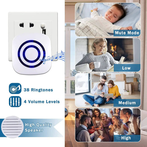 Wireless Motion Sensor Alarm System For Home Or Biz All In One Driveway Alert Kit With 4 Sensors And 1 Receiver indoor use