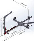 Beefed-Up 10 Ton Hydraulic Auto Frame Straightener And Beam Alignment Machine dimensions and structure diagram