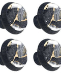 Snag These Slick Black And Gold Glass Drawer Knobs Modern Dresser Handles Cabinet Pulls For Kitchens Wardrobes And Furniture Cabinetry To Flex Your Best Setup Today, pack of four 35mm glass knobs.