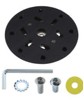 6 Inch 17 Hole Sanding Disc Pad For Hook And Loop Backing Sander Replacement Pad with accessories