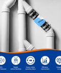 Installed Whisper Quiet Sump Pump Check Valve With Spring Loaded Flapper For Backflow Prevention Reducing Water Hammer Noise Includes Steel Clamps Fits One And A Half Inch Pipe on white plumbing.