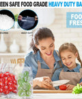 Meal Prep Ready Vacuum Sealer Bags For Food Storage 6x8 Inch 15x20 Cm Precut 100 Bags with family cooking