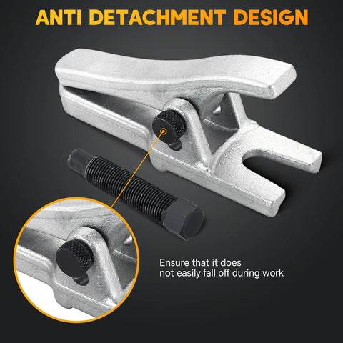 Shop Grade Adjustable Ball Joint Separator Heavy Duty Steel Automotive Tool Beats Rust Tight Joints with anti-detachment design.