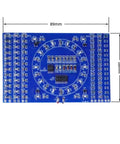 Beginner Friendly Soldering Practice Kit with 150 Electronic Components, blue FR-4 board, 89mm x 58mm, for training use