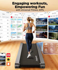 Ultra Quiet Under Desk Treadmill With Auto Incline 12 To 20 Percent 3.0 To 3.5 HP Brushless Motor 18 Inch Wide Deck Heavy Duty