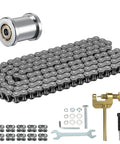 Beefed-Up Mini Bike Chain Tensioner with 140 Links, Tools, Fits Coleman CT100U CC100X Baja Doodle Bug DB30 Motovox MBX10 MBX11
