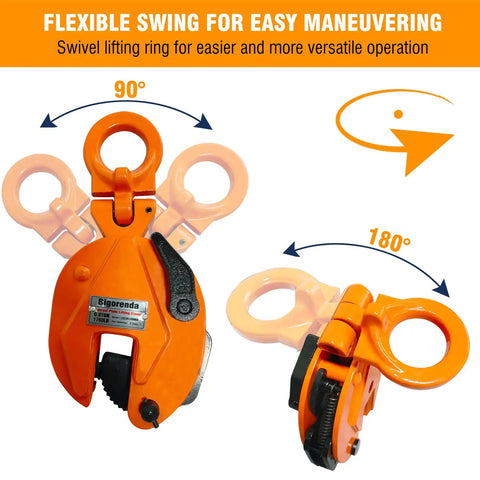 Tough As Nails 1760 Lb Vertical Plate Clamp Grips Up To 0.6 Inches Of Sheet Metal Heavy Duty Flex Ring Steel Hoist That Makes Rough Site Work Flow Like Butter