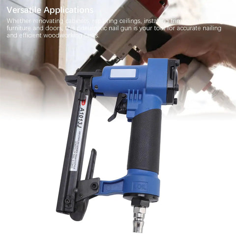 Heavy Duty Pneumatic Brad Nailer For Fine Woodworking And Trim Work Built Tough With Zero Jamming Hassles and Ridiculously Smooth Action.
