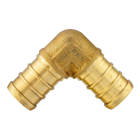 Best Value 45 Pack Half Inch Barb PEX Brass Crimp Fittings Set Heavy Duty Tee Elbow And Coupling For PEX Tubing Connection