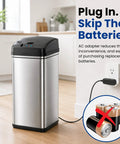 AC Power Adapter For Automatic Sensor Trash Cans, Official Manufacturer Certified, UL Listed, Energy Saving, Keeps Your Sensor Bin Running Smooth, Backed By Full Service Warranty And Loyal Customer Support on sensor trash can