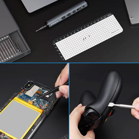 Mini Electric Screwdriver Kit With 70 In 1 Bits, 64 S2 Precision Bits, repairing electronics and devices, pocket-size tool
