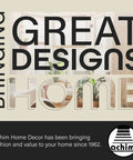 Achim Home Decor logo with the text 'Bringing Great Designs Home' and interior home background, established 1962.