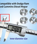 Vsttar 4 pcs steering shaft bushings, 6061-aluminum, fits Dodge Ram 5.9/6.7 and Cummins Mopar.