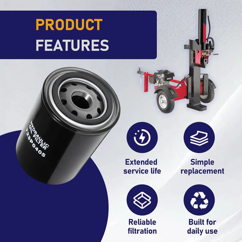 Heavy Duty Log Splitter Hydraulic Oil Filter For Mtd Troy-Bilt LS27 And Bobcat 700 720 721 Models Plus 723P0405 723-0405 120-818 6515541, Pro Grade Hydraulic Filter For Log Splitters That Delivers Clean Oil And Peak Performance