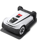 Goat A3000 LiDAR Robot Lawn Mower With Dual LiDAR Navigation for Large Yards, visible from top angle showing control panel.