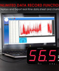 Pro Grade Decibel Meter And Sound Level Meter With 13 Inch HD Display and data export to PC