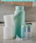 Portable 22oz Stainless Steel Breast Milk Cooler Bottle Keeps Pumped Stash Ice Cold For Up To Twenty Four Hours with milk storage containers
