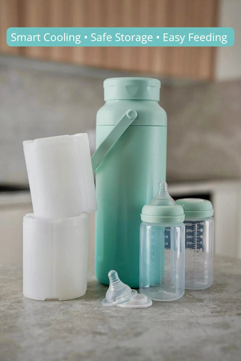 Portable 22oz Stainless Steel Breast Milk Cooler Bottle Keeps Pumped Stash Ice Cold For Up To Twenty Four Hours with milk storage containers