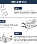 Instructions for using Chair Mat For Carpet 46 By 60 Inches Heavy Duty Vinyl Floor Protector with grips