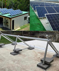Adjustable Solar Panel Mounting Brackets Kit System 30 To 45 Degree Tilt Aluminum Ground Mount For 1 To 4 Panels installation