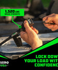 Beefy Heavy Duty Lashing Straps 1 Inch By 12 Foot Cam Buckle Tie Downs, 1320Lb Break Strength, silicone-protected in use
