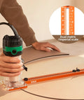 Adjustable Router Circle Cutting Jig For Flawless Arc Routing And Groove Milling A Legit Shop Staple To Knock Out Perfect Cabinet Builds Smooth As Butter with dual scale ruler