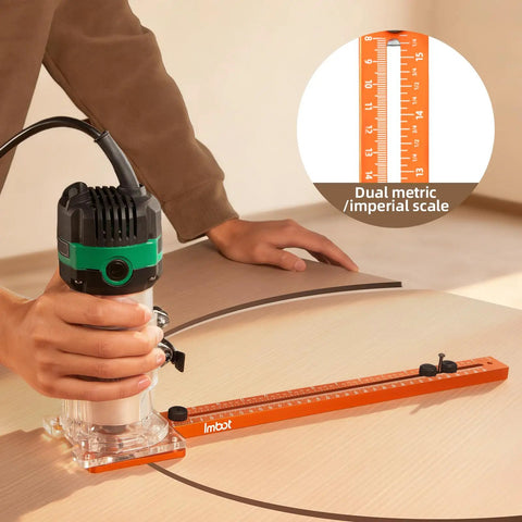 Adjustable Router Circle Cutting Jig For Flawless Arc Routing And Groove Milling A Legit Shop Staple To Knock Out Perfect Cabinet Builds Smooth As Butter with dual scale ruler