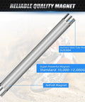 Stainless steel cylindrical magnet tube SUS304 with labeled NdFeB magnet, for oil filter drain plug use.
