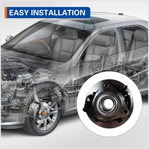 Front Wheel Hub And Bearing Assembly For 2012 2018 Ram 1500 And 2019 Ram 1500 Classic 5 Lug With Abs Sensor Front Position Built Tough For Real World Driving And Quick Install OEM Style Replacement