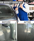 Dent repair before and after using Pro Grade 3000W Spot Weld Dent Puller Kit With 11000A Peak Current 12000uF Capacitor LED Display.