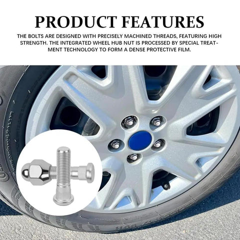 Two Piece Wheel Stud And Lug Nuts Kit M12x1.5 Rust Proof Fasteners for car wheel security