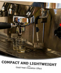 Espresso machine with dual spouts dispensing into shot glasses showing Steam Pipe Rubber Sleeve Replacement Kit For Old Parts No Sweat Install, DIY Home And Outdoor Insulation Solution, Hot Water Line Sleeve, Lightweight Portable And Simple To Fit.