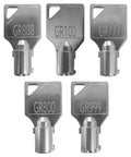 Five Key Set For Commercial Washer And Dryer From Speed Queen Includes GR777 GR800 GR888 GR100 GR999 Coin Laundry Keys For Greenwald And Coin Op Equipment