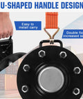 U-shaped handle design on Premium Heavy Duty Shipping Container Wheels Kit for easy carry and installation.
