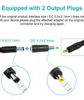 54.6V 2A Fast Charger For 13S Li-ion Battery, Safe Smart Charging For 48V E-Bikes And Scooters with dual output plugs