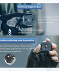 Person holding Multi Hole Camera Quick Release Plate Kit with 1 Quarter to 3 Eighth Inch Thread showcasing multi-hole design.