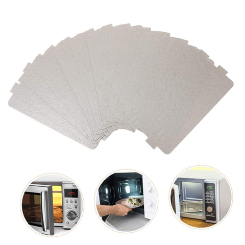 12 Piece Mica Plate Sheet Set For Microwave Waveguide Cover Replacement Parts Heat Resistant And Oil Resistant Insulation Mats