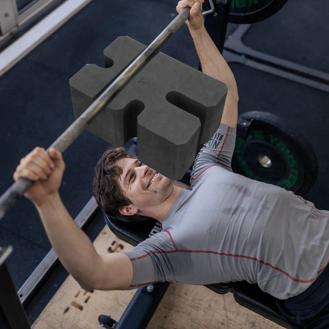 Bench Press Block For Safe, No Nonsense Training On Flat And Incline Sets, Adjustable 2-5 Board Kit To Lock In Weight And Protect Shoulders