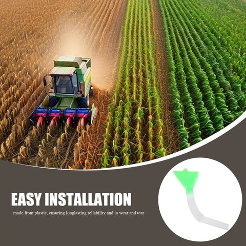 Seed Planter Tube Replacement Part Plastic Seed Distribution Tube For Corn with tractor in cornfield background