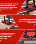 Double Wheel Bearing Stock Roller For Featherboards On Table Saws Router Tables And Band Saws Jig Guide Pro Grade Aluminum Alloy With Anodized Finish And Durable Polyurethane Wheels Spring Loaded For Smooth Feeding Built To Last