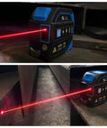 4 In 1 Laser Tape Measure With Laser Level Crosshairs, Pro Grade 130 Feet 40 Meters Distance And 16 Feet 5 Meters AutoLock Tape, Backlit LCD Display In Feet Inches Meters Millimeters, IP54 Aluminum Body For DIY Construction And Interior Design. Laser level on steel beam