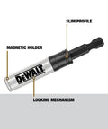 3-Inch Magnetic Bit Tip Holder 50 Pack For Quick Screw Driving Heavy-Duty Shock-Resistant Steel Extra-Strength Magnet Keeps Bits In Place