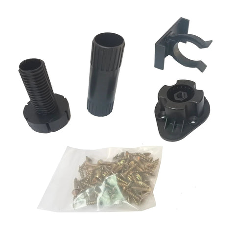 Beefed-Up Black Cabinet Leveler Legs Set 12 Pack Each Leg Supports 330 Lb Adjustable parts and screws