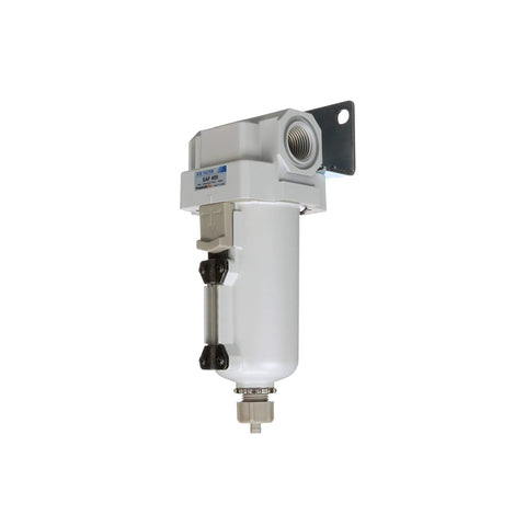 Heavy Duty Compressed Air Particulate Filter With 10 Micron Element, Metal Bowl And Sight Glass, Half Inch NPT Connection