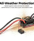 Beast 120A Waterproof Brushless ESC For 1 To 10 RC Cars Trucks Buggies Truggies Sensorless 2 4S LiPo Ready With Pre Soldered XT90