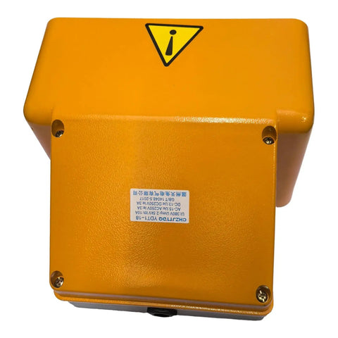 Yellow 380V AC Foot Pedal Switch Double Pedal with YDT1 18 1 NO 1 NC per pedal, Temco CN0005 electrical machine part