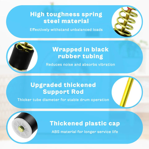 Suspension Rods Replacement Kit For Top Load Washer Models WA50R5200AW US WA45N3050AW A4 WA45T3200AW A4 material details