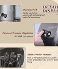 Heavy Duty Automatic Electric Coffee Tamper 58 Mm with easy pressure controls, showing charging port and constant pressure regulation details.