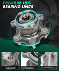 Rear Left And Right Wheel Bearing And Hub Assembly 512373 For Nissan Juke 2011 2017 And Nissan Rogue 2008 2020 AWD Without ABS Replacement Fits 1.6L 2.0L And 2.5L Engines Beefed Up Premium OEM Grade Durable Hub Assembly