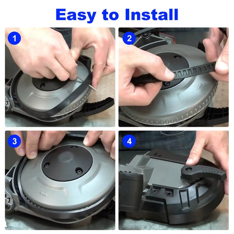 Installation steps for Replacement Bandsaw Pulley Tires 45-69-0010 2 Pack for Portable Saws Budget Friendly Rubber Pulleys